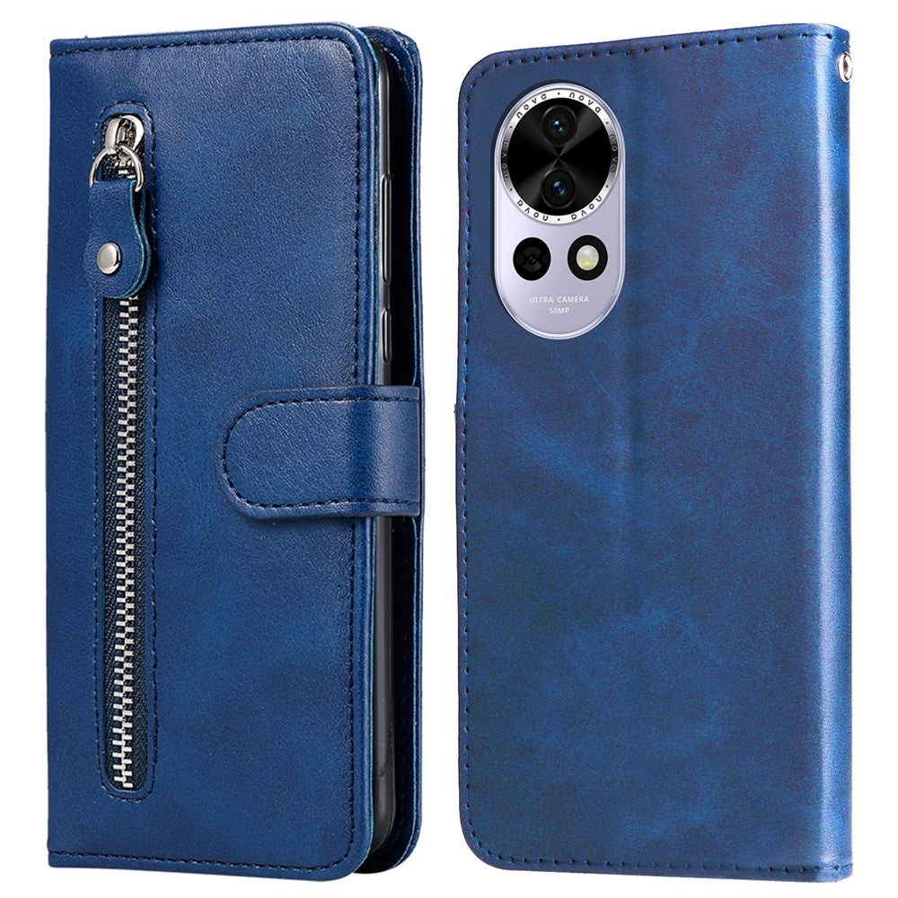 For Huawei nova 14 5G / nova 13 5G / nova 12 5G Case Zipper Wallet Calf Texture PU Leather Phone Cover