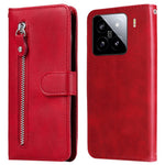 For Xiaomi 15 Case Zipper Wallet Calf Texture PU Leather Phone Cover