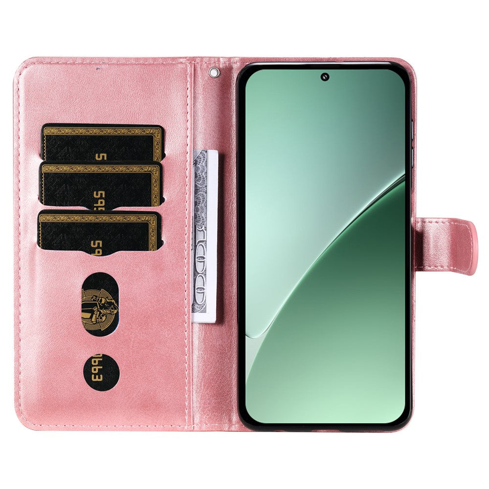 For Xiaomi 15 Pro Case Zipper Wallet Calf Texture PU Leather Phone Cover