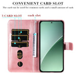 For Xiaomi 15 Pro Case Zipper Wallet Calf Texture PU Leather Phone Cover
