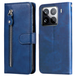 For Xiaomi 15 Pro Case Zipper Wallet Calf Texture PU Leather Phone Cover