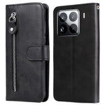 For Xiaomi 15 Pro Case Zipper Wallet Calf Texture PU Leather Phone Cover