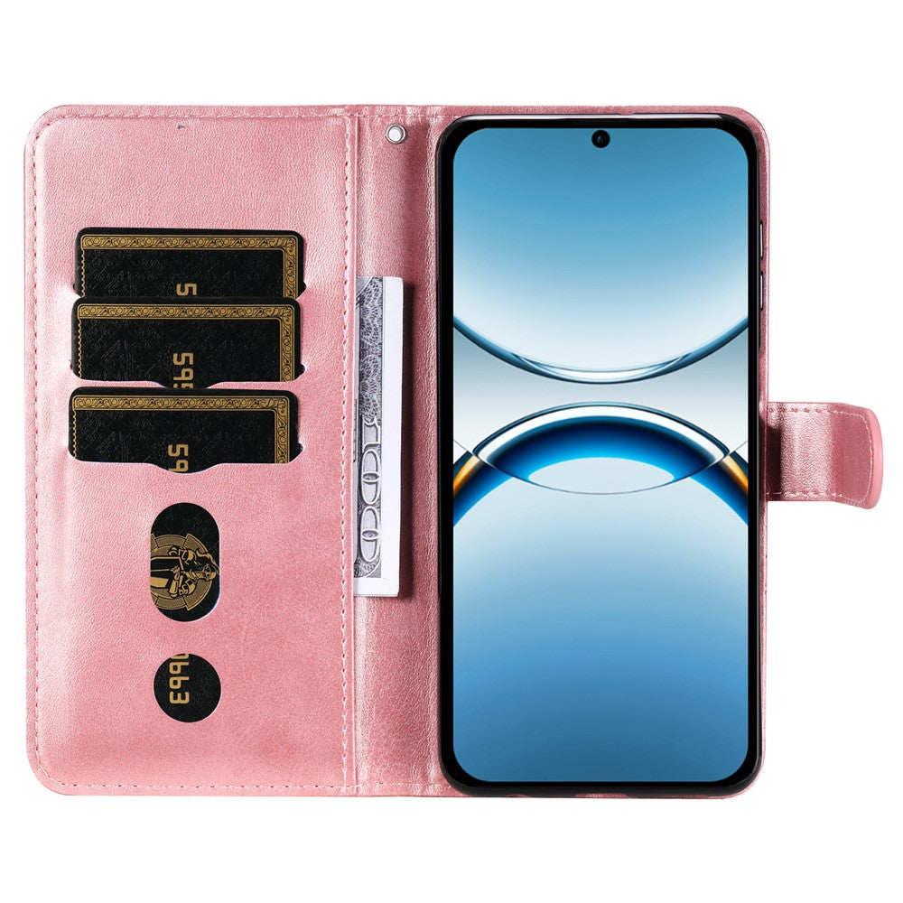 For Oppo Find X8 5G Case Zipper Wallet Calf Texture PU Leather Phone Cover
