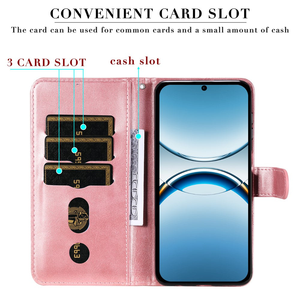 For Oppo Find X8 5G Case Zipper Wallet Calf Texture PU Leather Phone Cover