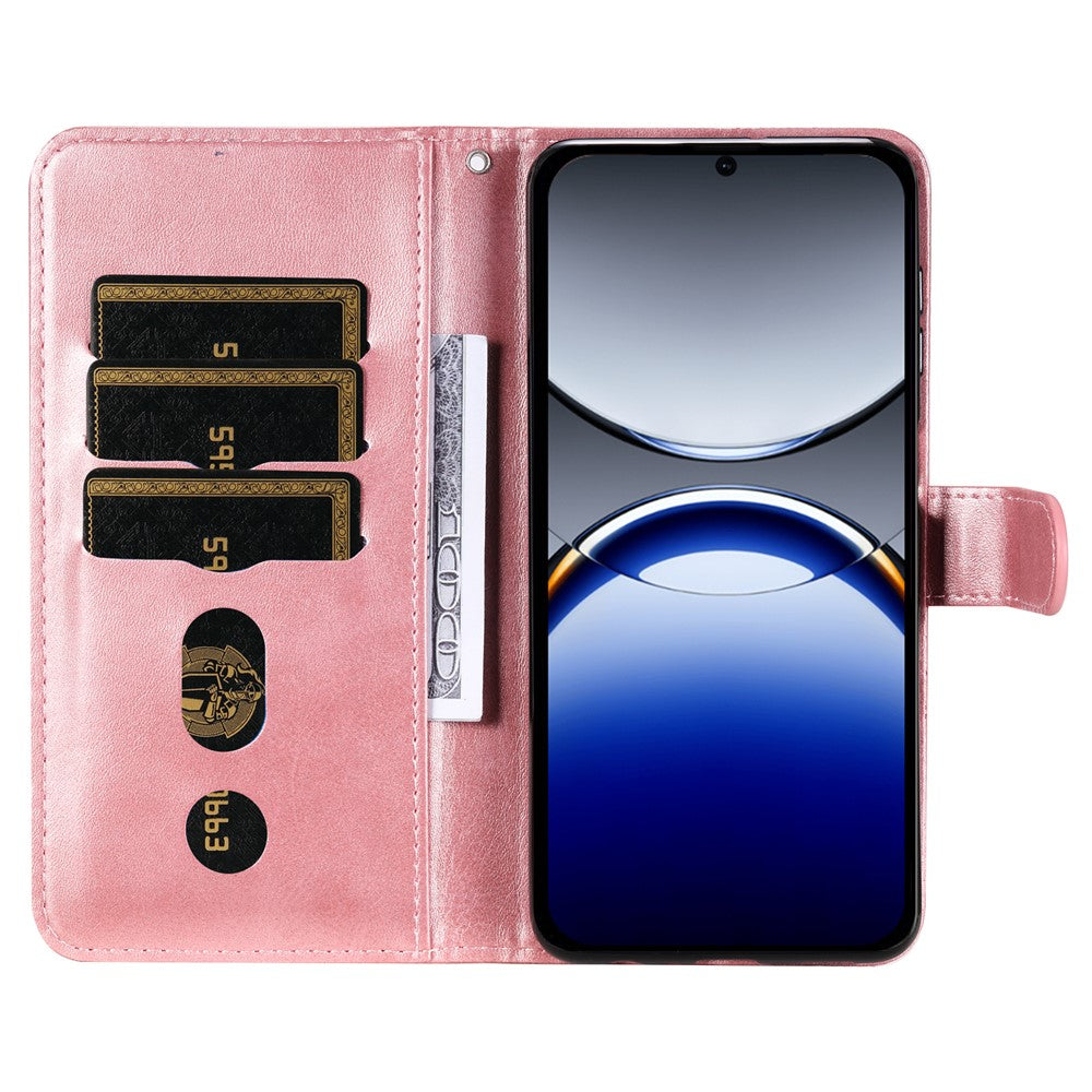 For Oppo Find X8 Pro 5G Case Zipper Wallet Calf Texture PU Leather Phone Cover