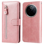 For OnePlus 13 Case Zipper Wallet Calf Texture PU Leather Phone Cover