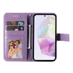 For Samsung Galaxy A56 5G Case Floral Pattern PU Leather Wallet Stand Phone Cover