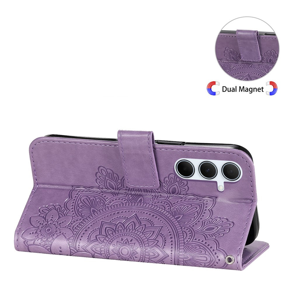 For Samsung Galaxy A56 5G Case Floral Pattern PU Leather Wallet Stand Phone Cover