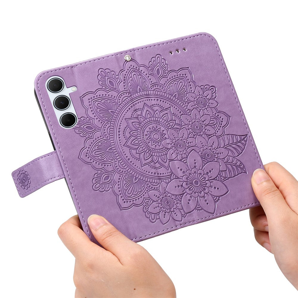 For Samsung Galaxy A56 5G Case Floral Pattern PU Leather Wallet Stand Phone Cover