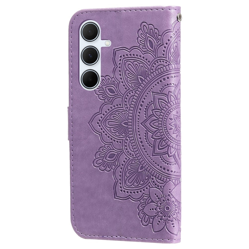 For Samsung Galaxy A56 5G Case Floral Pattern PU Leather Wallet Stand Phone Cover