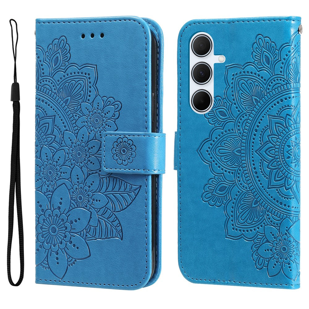 For Samsung Galaxy A56 5G Case Floral Pattern PU Leather Wallet Stand Phone Cover