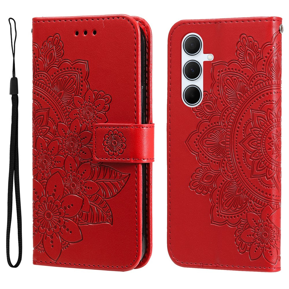 For Samsung Galaxy A56 5G Case Floral Pattern PU Leather Wallet Stand Phone Cover