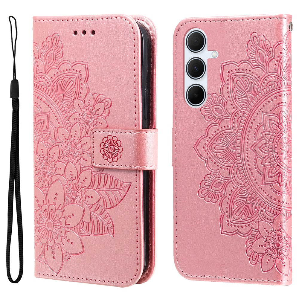 For Samsung Galaxy A56 5G Case Floral Pattern PU Leather Wallet Stand Phone Cover