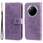 Leather Case for Honor Magic7 Lite 5G / X9c 5G / X60 Pro 5G Floral Pattern Phone Cover