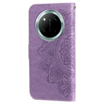 Leather Case for Honor Magic7 Lite 5G / X9c 5G / X60 Pro 5G Floral Pattern Phone Cover