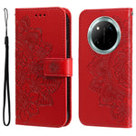 Leather Case for Honor Magic7 Lite 5G / X9c 5G / X60 Pro 5G Floral Pattern Phone Cover