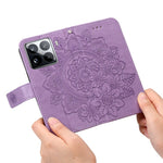 For Xiaomi 15 Pro Case Floral Pattern PU Leather Wallet Stand Phone Cover