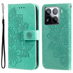 For Xiaomi 15 Pro Case Floral Pattern PU Leather Wallet Stand Phone Cover