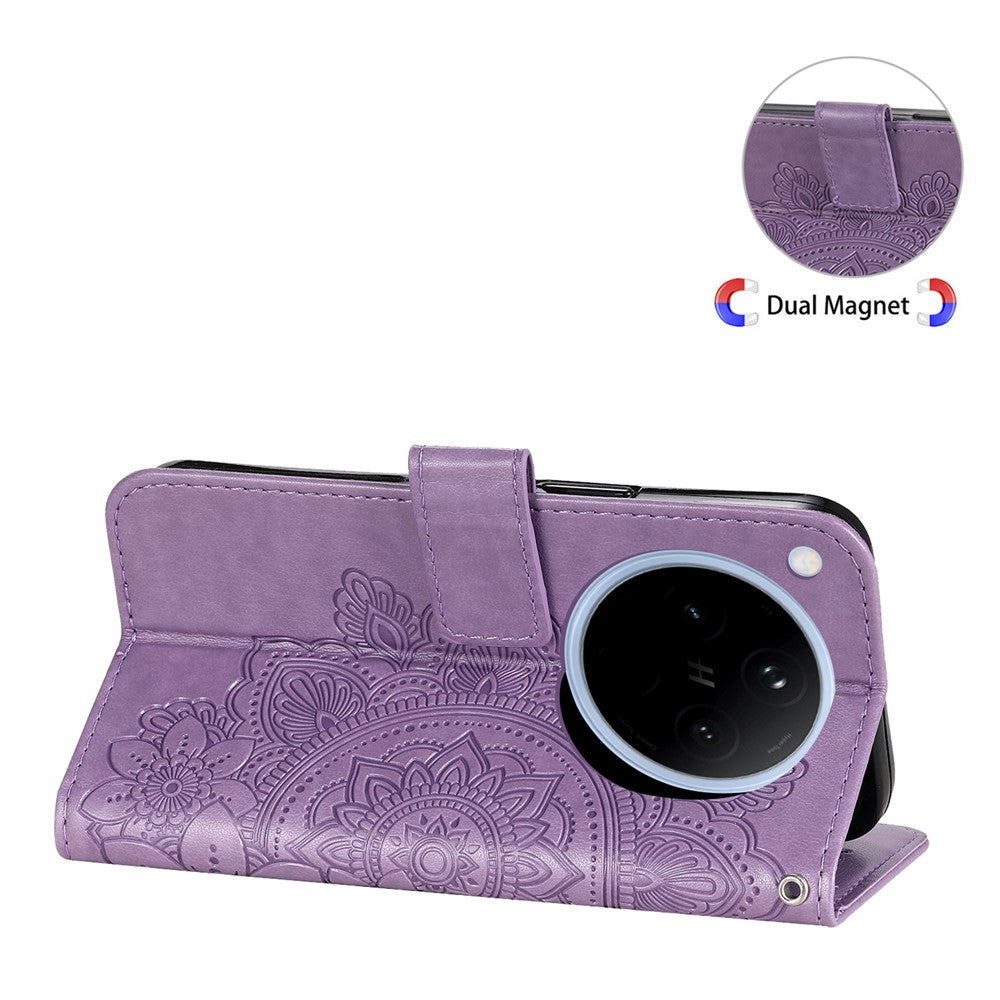 For Oppo Find X8 5G Case Floral Pattern PU Leather Wallet Stand Phone Cover
