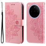 For Oppo Find X8 5G Case Floral Pattern PU Leather Wallet Stand Phone Cover