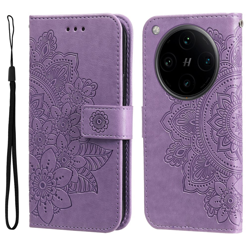 For Oppo Find X8 Pro 5G Case Floral Pattern PU Leather Wallet Stand Phone Cover