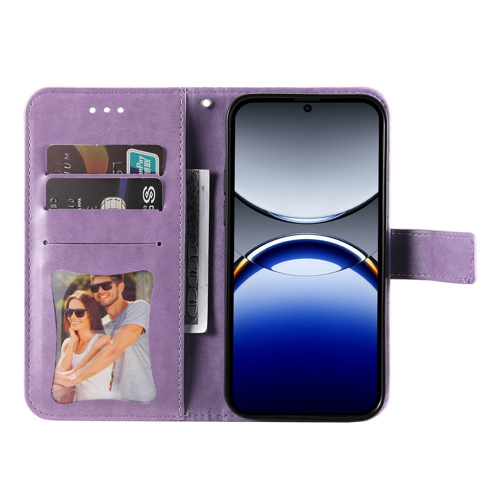 For Oppo Find X8 Pro 5G Case Floral Pattern PU Leather Wallet Stand Phone Cover