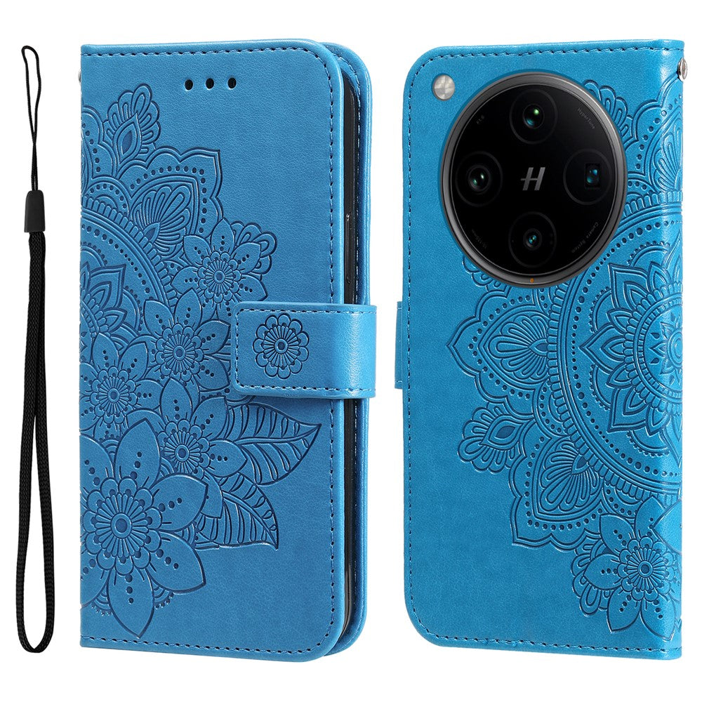 For Oppo Find X8 Pro 5G Case Floral Pattern PU Leather Wallet Stand Phone Cover