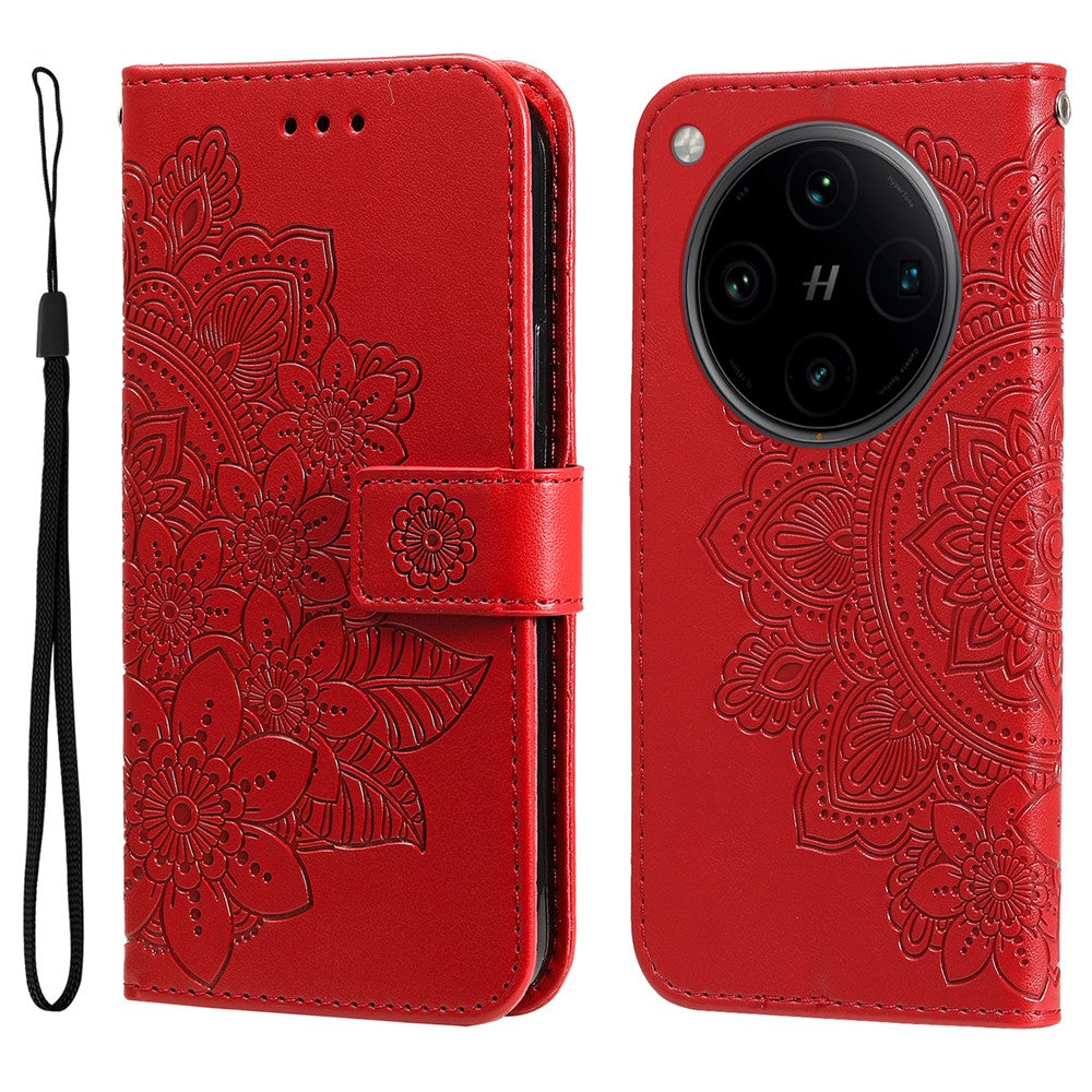 For Oppo Find X8 Pro 5G Case Floral Pattern PU Leather Wallet Stand Phone Cover