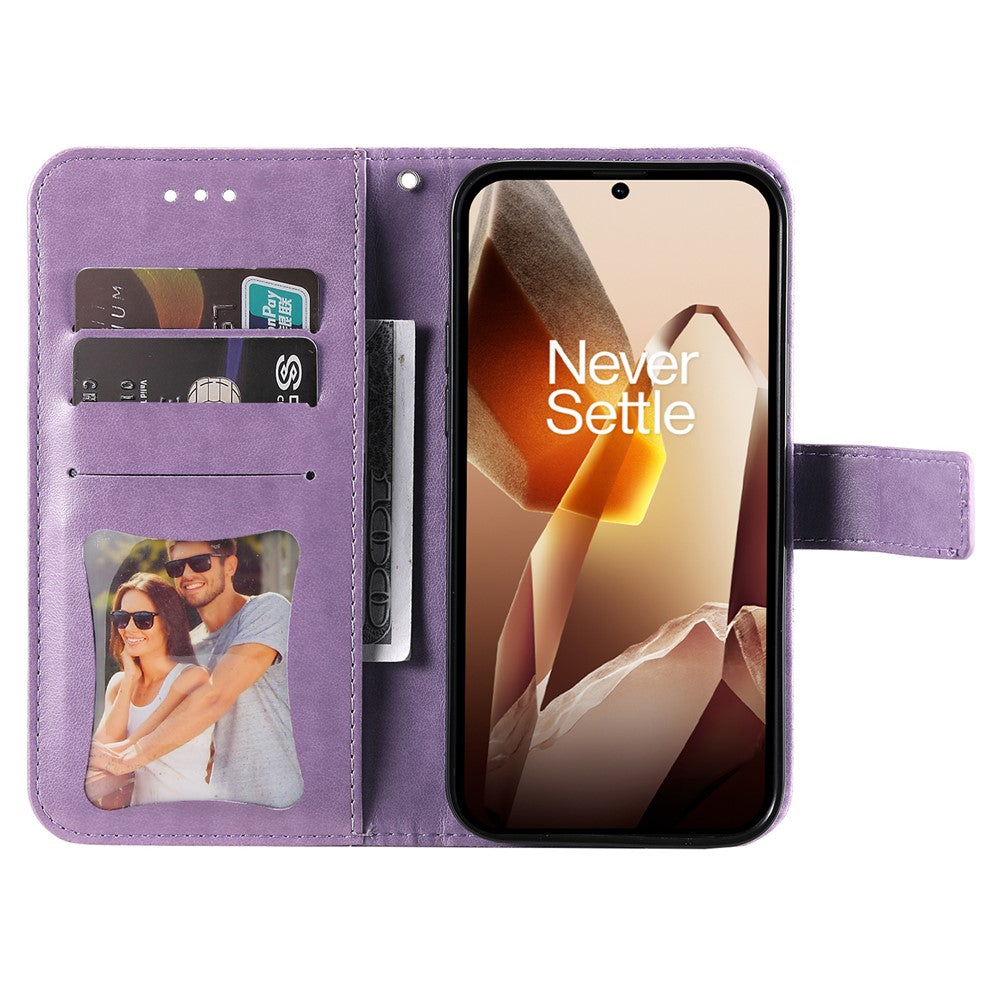 For OnePlus 13 Case Floral Pattern PU Leather Wallet Stand Phone Cover