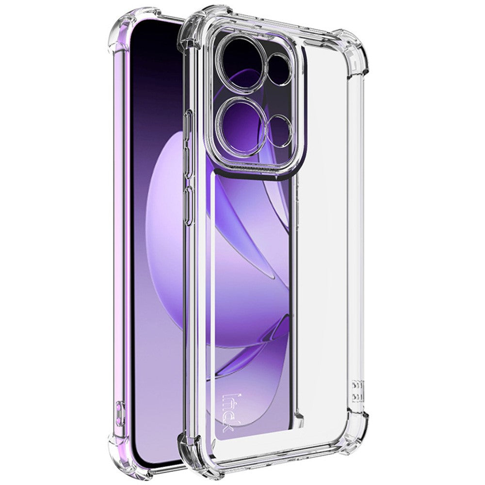 IMAK UX-4-serien för Oppo Reno13 5G (Global) skal rak ram fyrhörn stötsäker genomskinlig TPU-skal