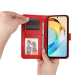 For Honor X60 5G Case Sunflower Imprint Leather Wallet Phone Cover