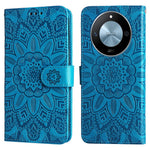For Honor X60 5G Case Sunflower Imprint Leather Wallet Phone Cover