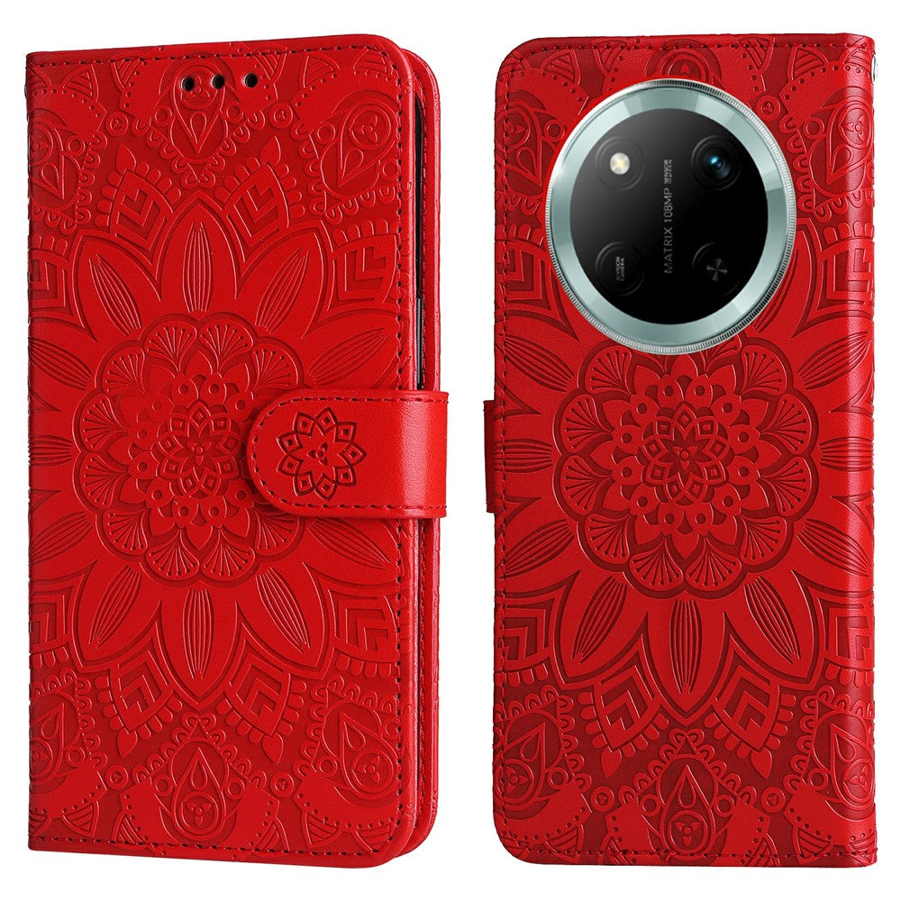 Leather Case for Honor Magic7 Lite 5G / X9c 5G / X60 Pro 5G Sunflower Wallet Cover