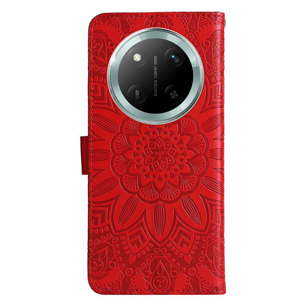 Leather Case for Honor Magic7 Lite 5G / X9c 5G / X60 Pro 5G Sunflower Wallet Cover