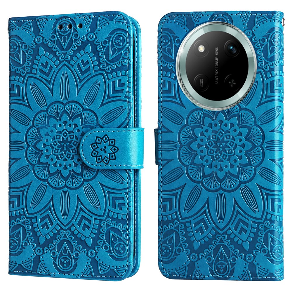 Leather Case for Honor Magic7 Lite 5G / X9c 5G / X60 Pro 5G Sunflower Wallet Cover