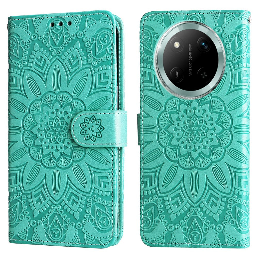 Leather Case for Honor Magic7 Lite 5G / X9c 5G / X60 Pro 5G Sunflower Wallet Cover
