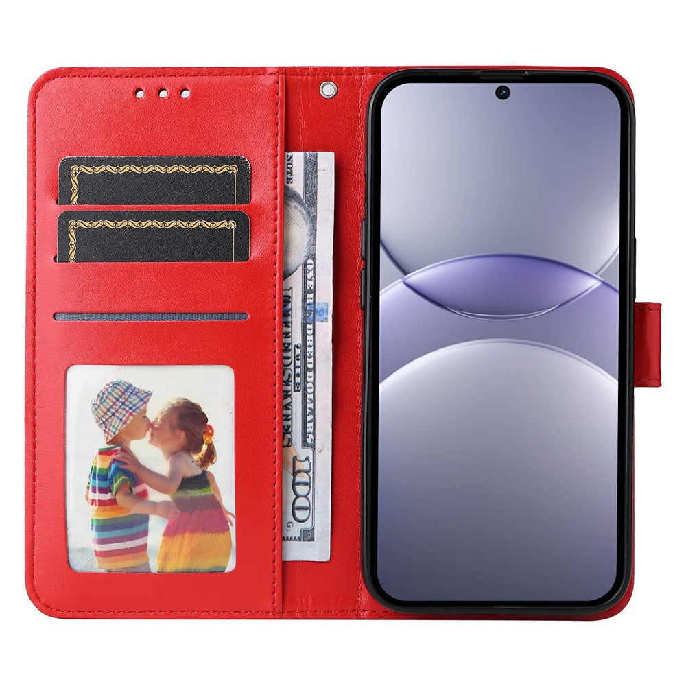 Huawei Nova 13 5G / Nova 12 5G-skal, läderplånbok med solrosmotiv, mobilfodral