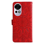 For Huawei nova 13 5G / nova 12 5G Case Sunflower Imprint Leather Wallet Phone Cover