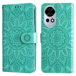 For Huawei nova 13 5G / nova 12 5G Case Sunflower Imprint Leather Wallet Phone Cover