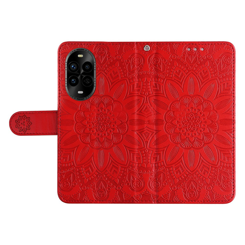 For Huawei nova 14 Pro 5G / nova 13 Pro 5G Case Sunflower Imprint Leather Wallet Phone Cover