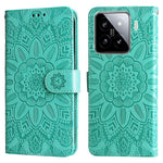 For Xiaomi 15 Case Sunflower Imprint Leather Wallet Phone Cover
