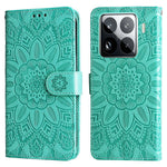 For Xiaomi 15 Pro Case Sunflower Imprint Leather Wallet Phone Cover