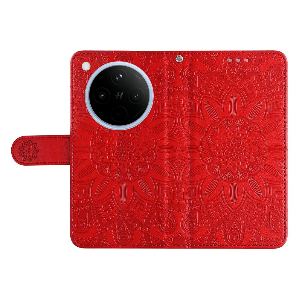 For Oppo Find X8 5G Case Sunflower Imprint Leather Wallet Phone Cover