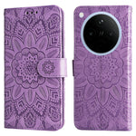 For Oppo Find X8 5G Case Sunflower Imprint Leather Wallet Phone Cover