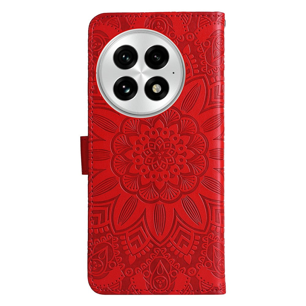 For OnePlus 13 Case Sunflower Imprint Leather Wallet Phone Cover