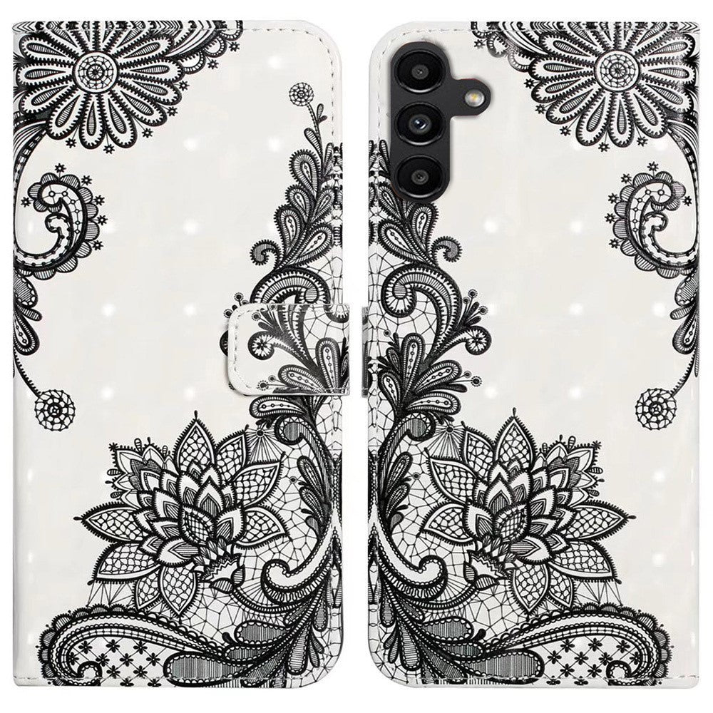 For Samsung Galaxy A26 5G Case 3D Creative Pattern PU Leather Stand Phone Cover