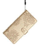 For Samsung Galaxy A56 5G Case Butterfly Flower Drop-Proof PU Leather Wallet Phone Cover
