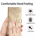For Samsung Galaxy A56 5G Case Butterfly Flower Drop-Proof PU Leather Wallet Phone Cover