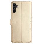 For Samsung Galaxy A56 5G Case Butterfly Flower Drop-Proof PU Leather Wallet Phone Cover