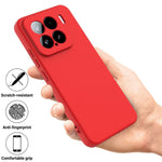 For Xiaomi 15 Case Liquid Silicone Phone Back Cover with Hand Strap